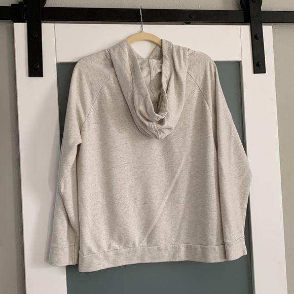 Old Navy Ivory Heather Sweatshirt Hoodie - Picture 6 of 9